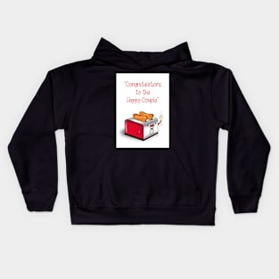 A toast to the happy couple Kids Hoodie